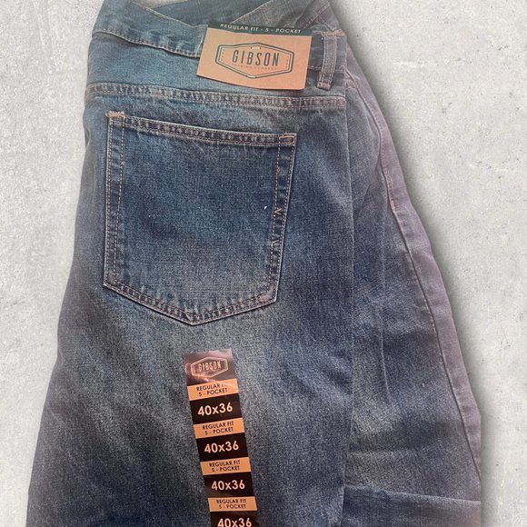 Men's Gibson Bonanza Jeans Regular Fit 5 Pocket 40x36 NWT - Picture 3 of 7